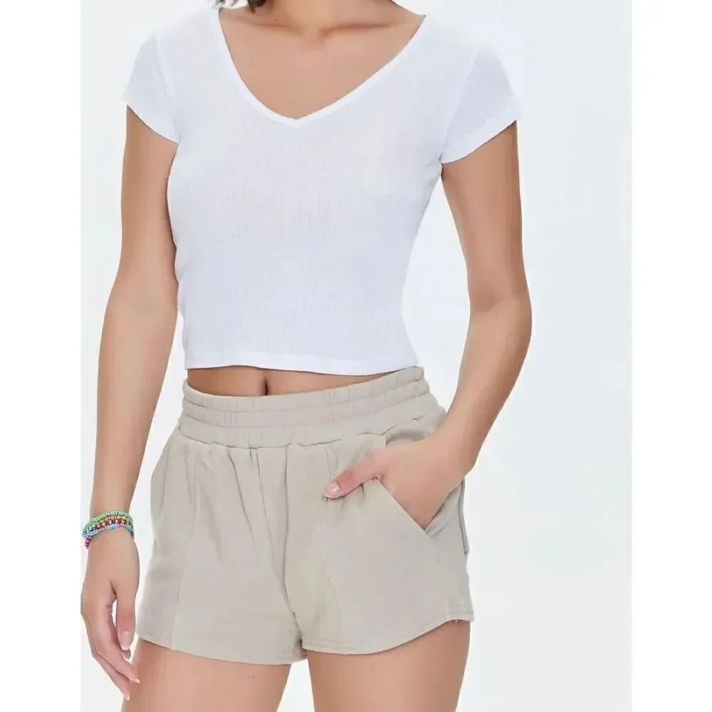 Forever 21 Tan Terry Shorts Size Small
